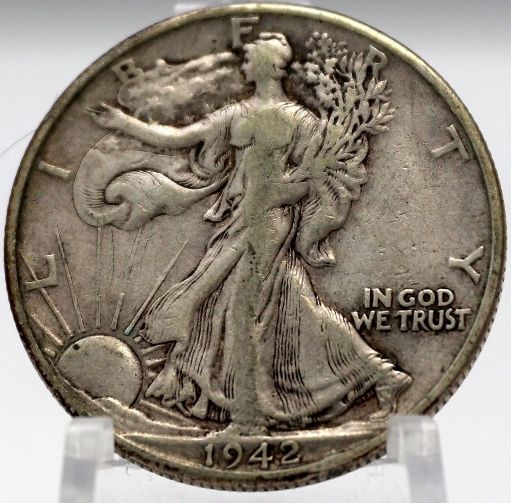 1942-D Denver Mint Silver Walking Liberty Half