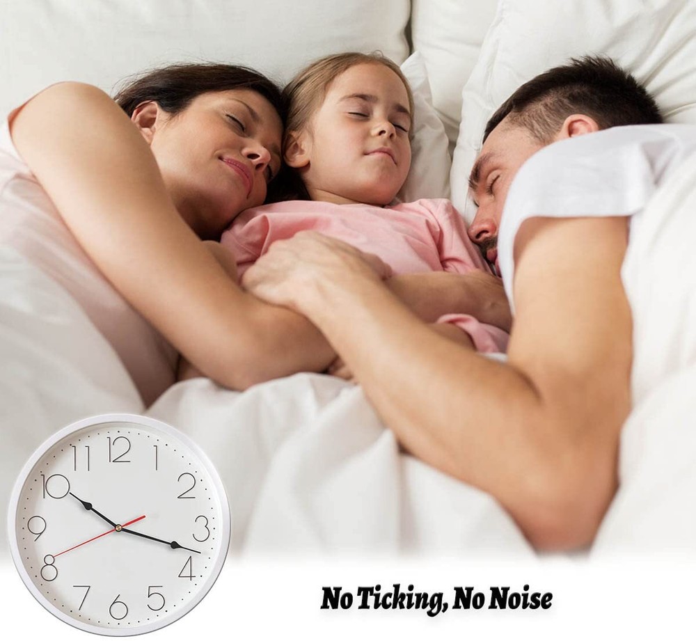 2 Non Ticking Clock Movements with 6 Pack Different Size Clock Hands DIY Repa...