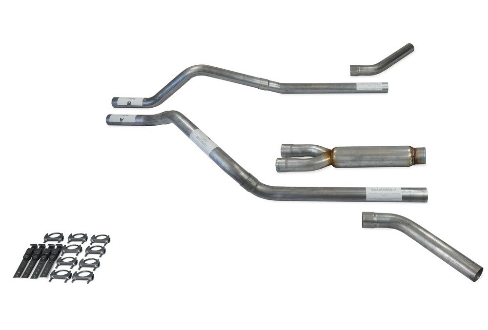 Chevy Blazer 95-99 2.5" Dual Exhaust Kits with Glasspack Corner Exit
