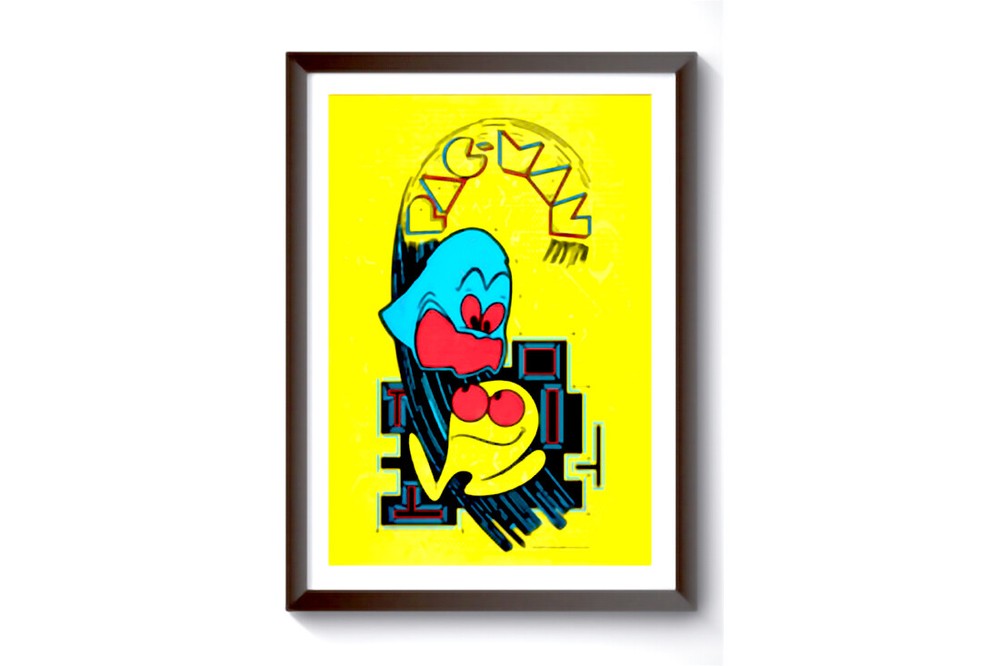 Pac-Man  wall art - Cool retro poster !!