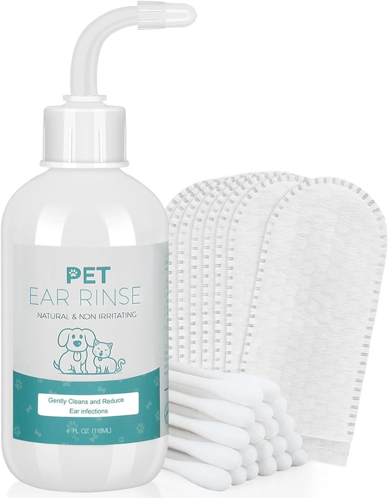 Dog Ear Cleaner Pet Ear Rinse Gently & Efficiently-Dog Ear Cleaning Solution-Dog