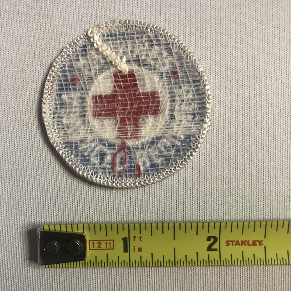 Vintage AMERICAN RED CROSS ADVANCED BEGINNER SWIMMER PATCH 2" BLUE/RED/WHITE ARC