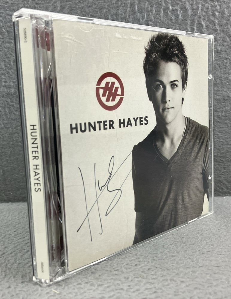 Hunter Hayes singer REAL hand  debut selt-titled CD * SIGNED