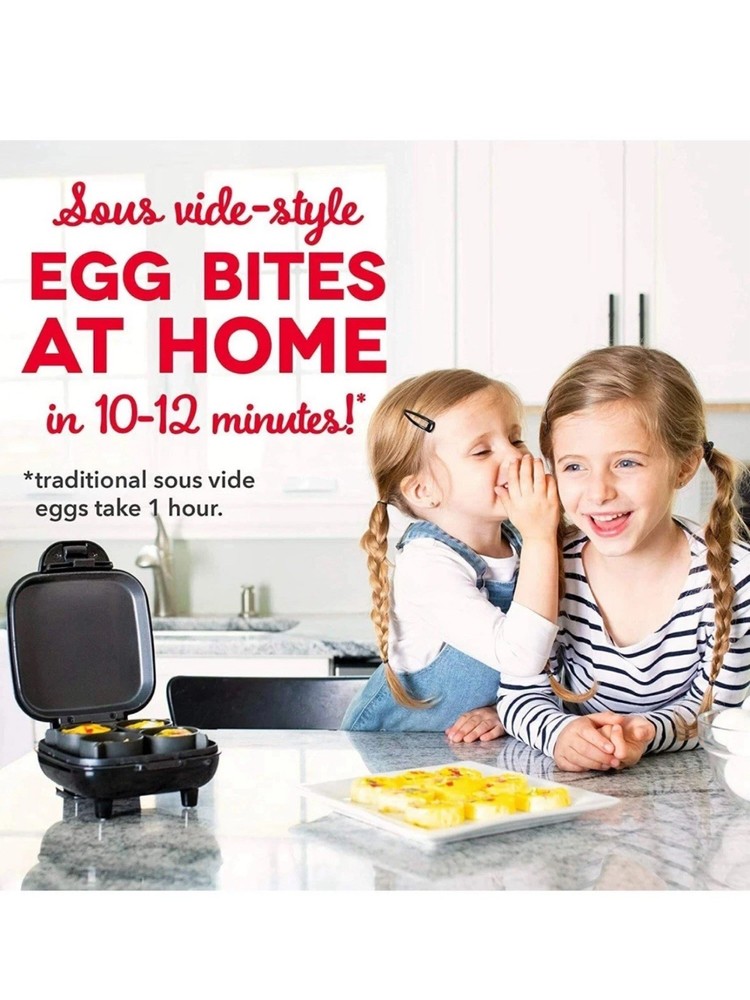 Dash Egg Bite Maker, Makes 4 Egg Bites -Aqua-NEW