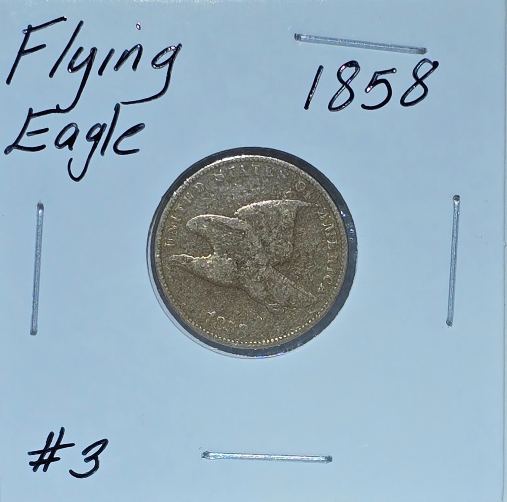 1858 Flying Eagle Cent - Final Year Issue - Philadelphia Mint