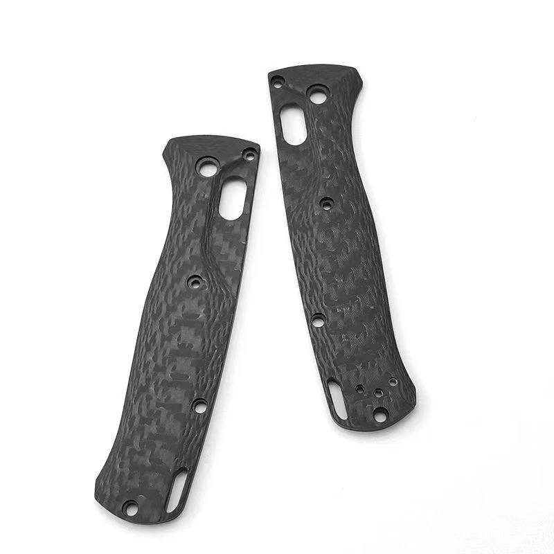 Black Thread Pattern Real Carbon Fiber Handle Scales for Benchmade Bugout 535 US