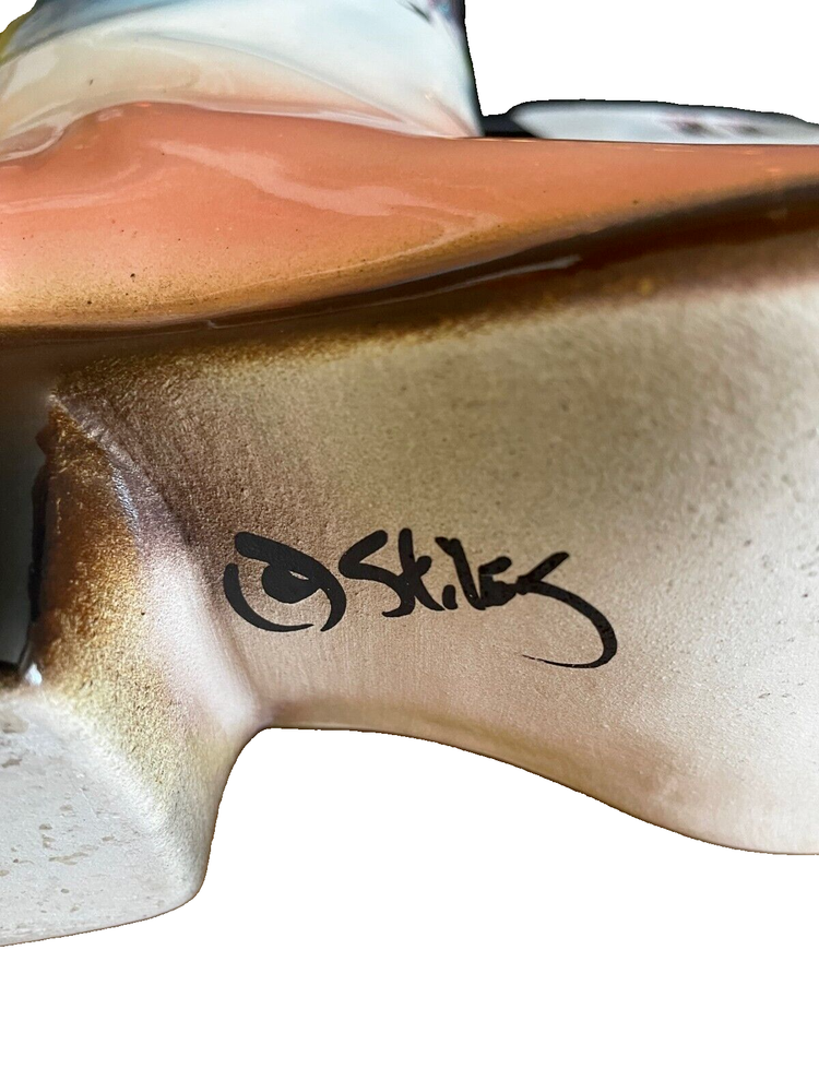 "Stiles" Ceramic BOOT vase or Decorator item