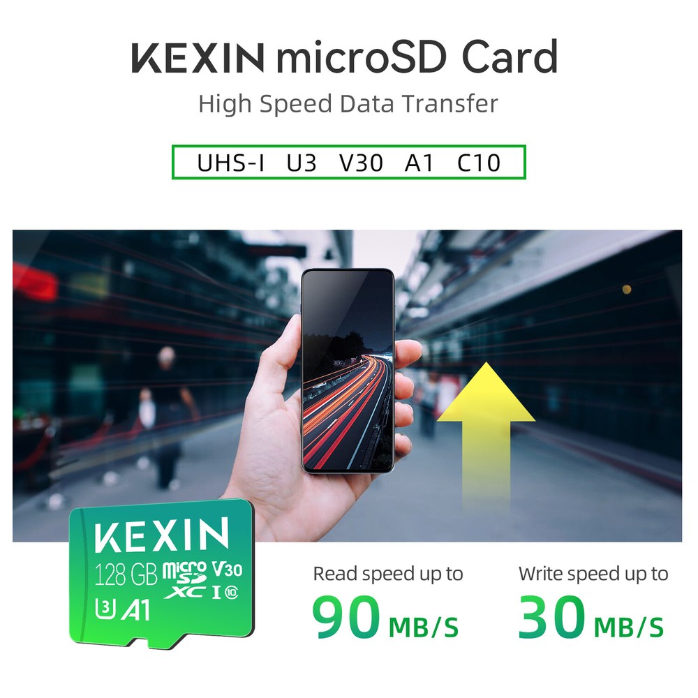 128GB 64GB Micro SD Memory Card Class 10 SDXC UHS-1 with Adapter Memory Cards