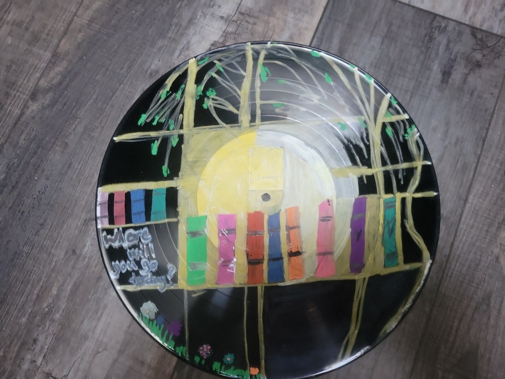 Handpainted 12" Vinyl Record