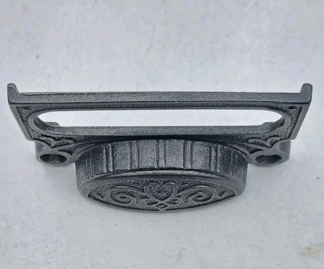 Antique Bin Pull Drawer Apothecary Handle Vintage Cast Iron Hardware