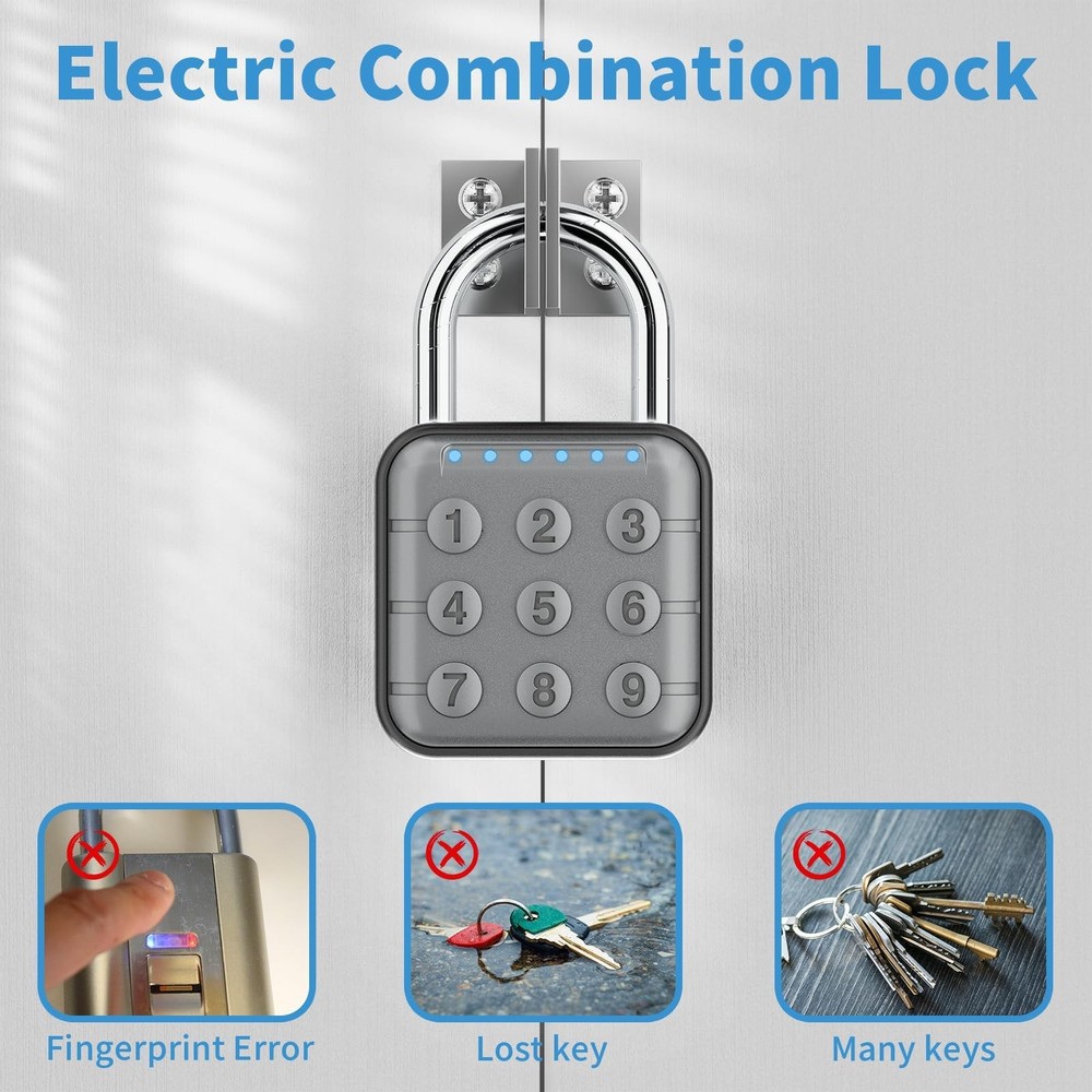 Combination Lock 2-Pack for Gym Locker, School, Travel - High Security