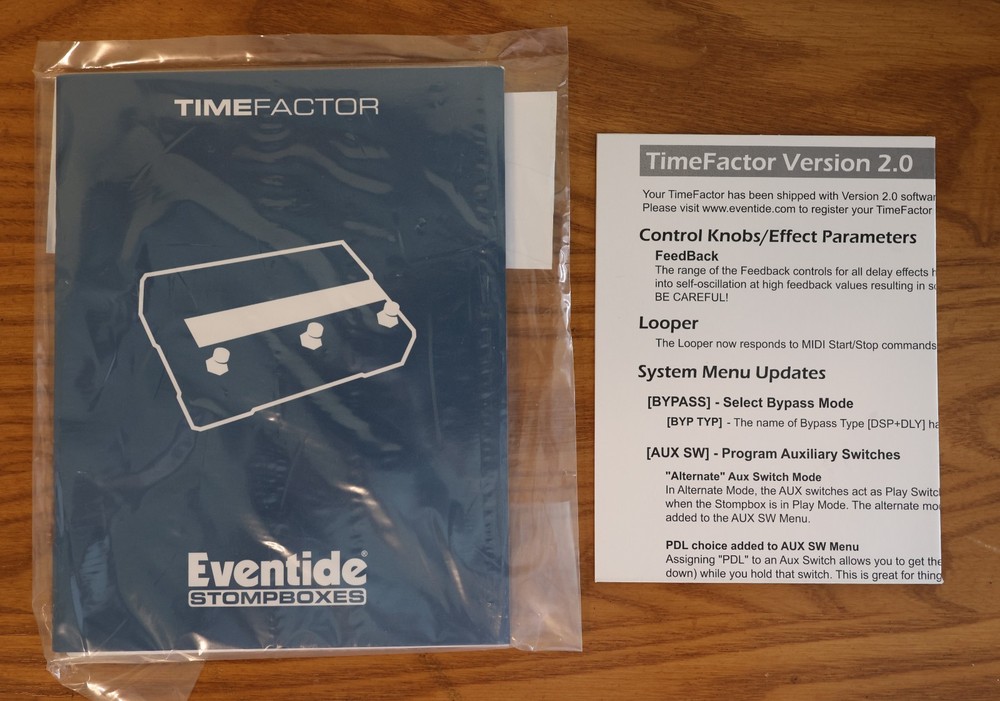 Eventide TimeFactor Twin Delay Looper Effects Pedal - MINT -