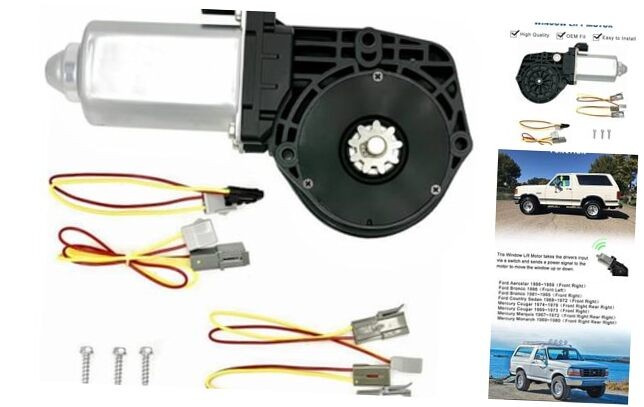 Power Window Lift Motor Replacement Compatible with Ford Front Right Side