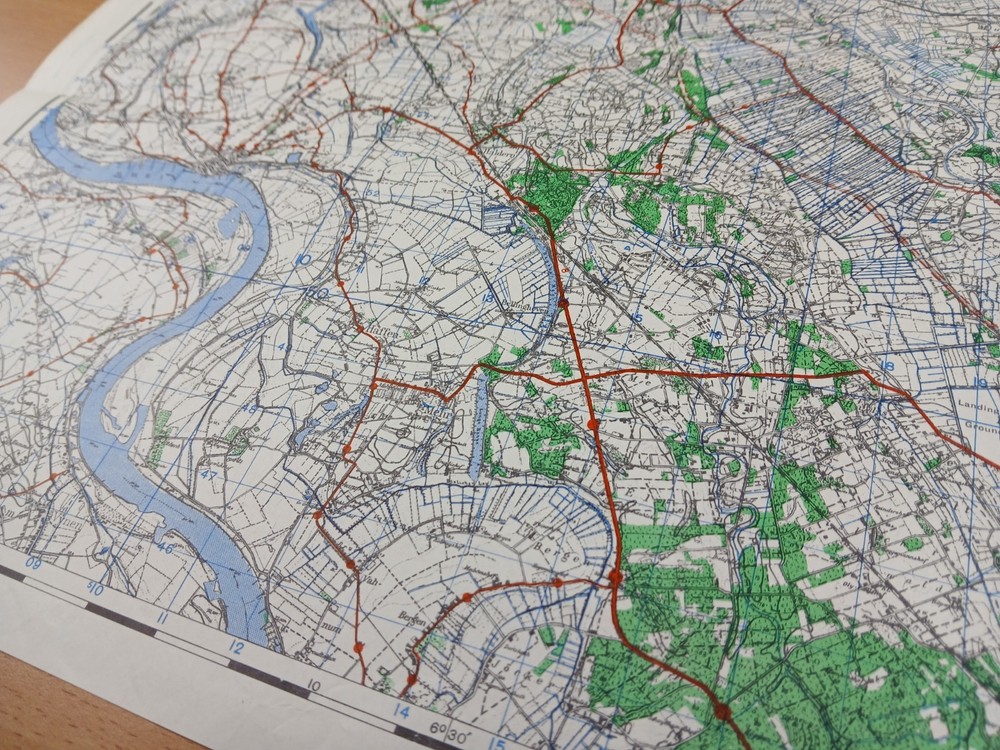 WW2 EMERGENCY EDITION map featuring REES (OPERATION PLUNDER), THE RHINE, BOCHOLT