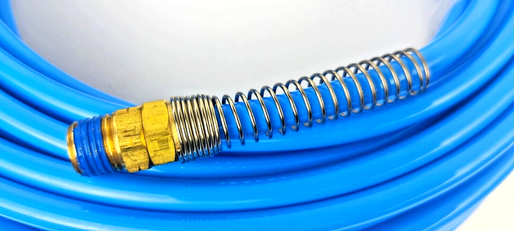 1/4" NPT Fitting X 100 FT Air Compressor PU Hose Roofing Framing Carpentry