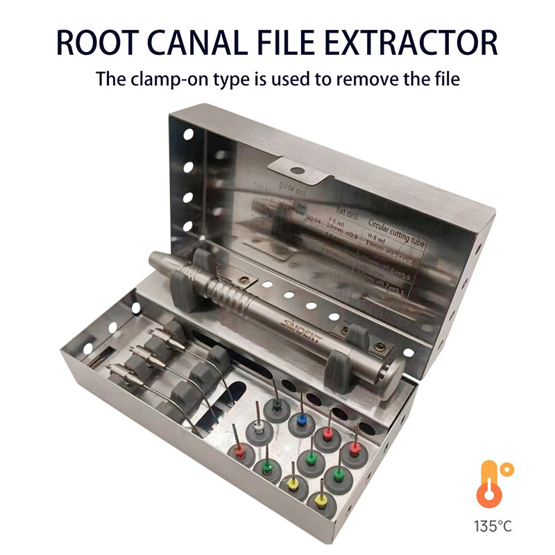 Dental Broken Root Canal File Extractor Endodontic Files Removal System Kit SA