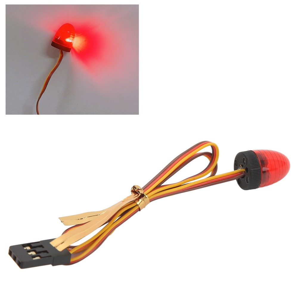 RC Car Alarming Light 5 Light Modes High Simulation Round Compact 10x15mm LED