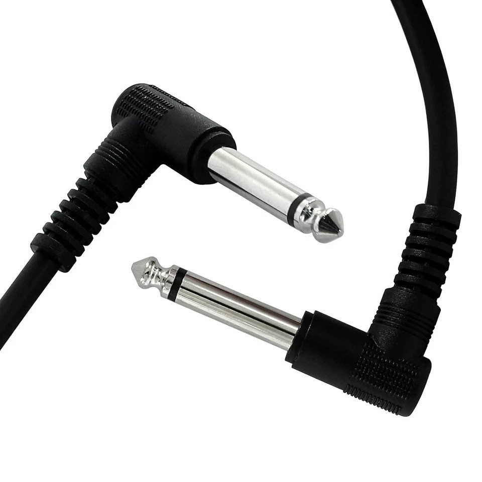 Guitar Patch Cables 6 Pack, 12 Inch Effect Pedal Instrument Cable 1/4" TS