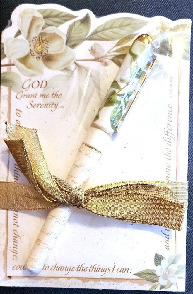 Gift Set Notepad & Pen AA "God Grant Me the Serenity..."