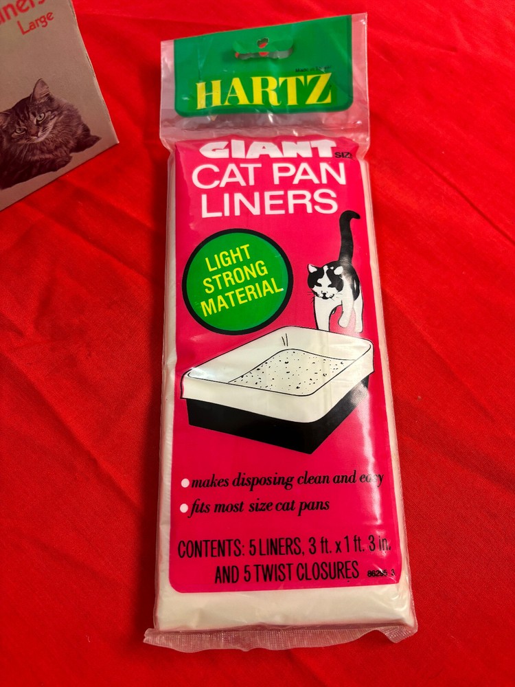 Hartz/Petmate Cat Litter Pan Liners; 17 Liners Total