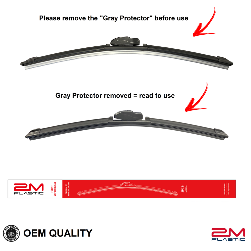 Front Windshield Wiper Blades For VOLKSWAGEN Beetle 2012-2019 22" 22"