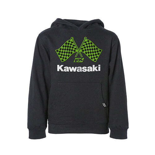 FACTORY EFFEX KAWASAKI FINISHLINE YOUTH PULLOVER / BLACK S