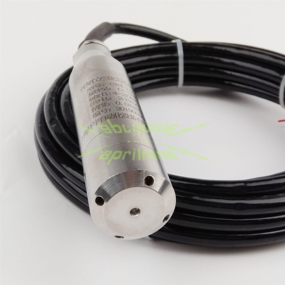 4-20MA 1.0m Range Water Level Transmitter Liquid Level Transducer Sensor