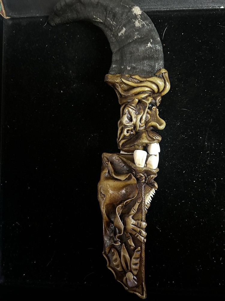VTG Evil Goblin / Troll/shaman - Dagger / Knife with Sheath