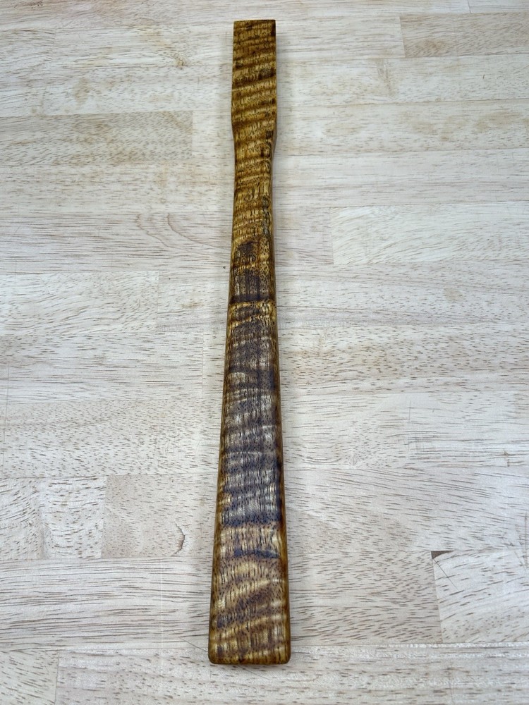 Japanese Hammer (Genno) Curly Mango Curved Handle. Handmade.