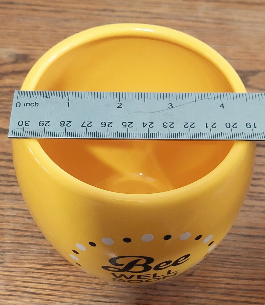 Teleflora 5 inch "Bee Well Soon" Yellow Planter