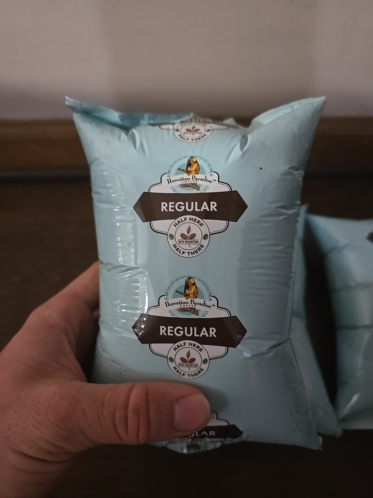 3 BAGS Hawaiian Paradise Regular Ground Coffee 16oz