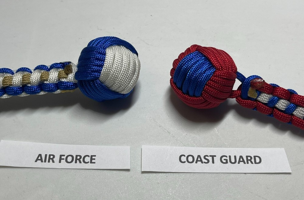 Military Monkey Fist Key Chains - Navy 2