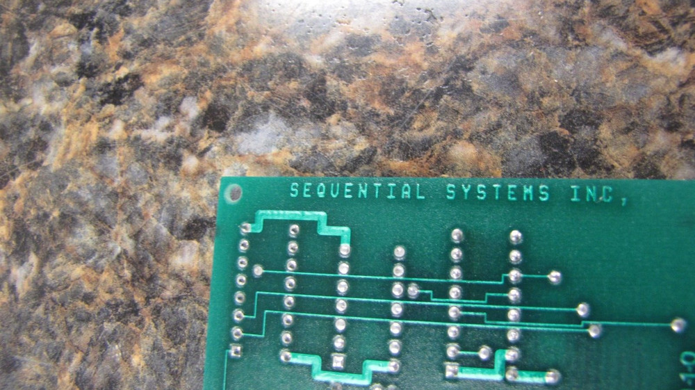 Vintage 1991 Sequential Systems rev. QPII-1090C Computer Card - ES43