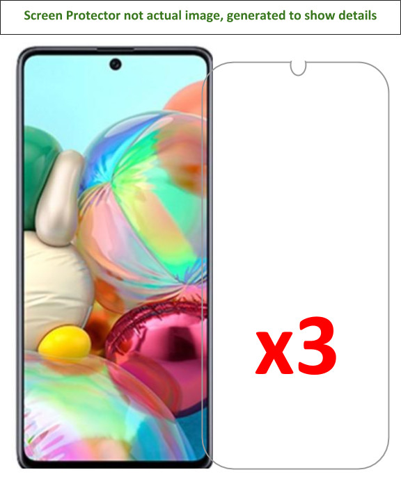 3x Samsung Galaxy A71/A71 5G Screen Protector w/ cloth