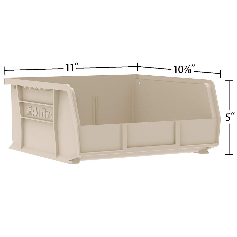 30235 AkroBins Plastic Storage Bins, Space-Saving Stackable Bins for Garage, ...