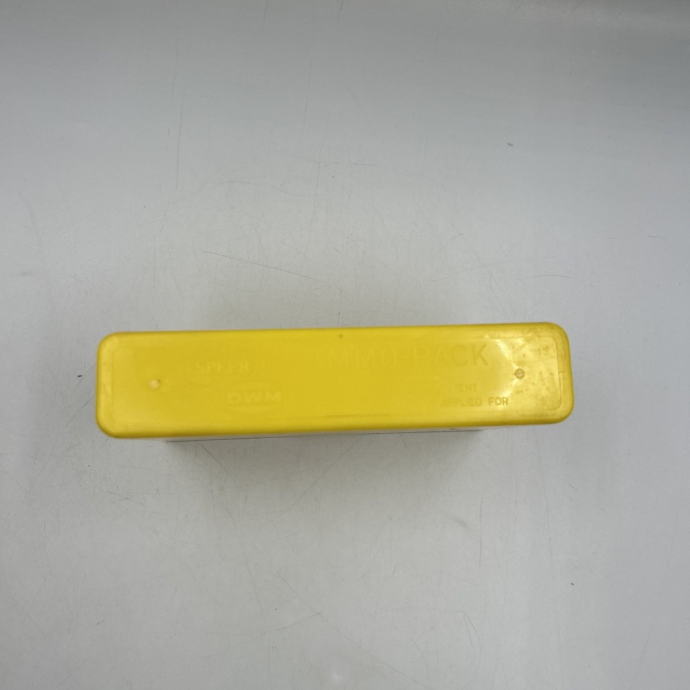 SPEER ammunition box yellow 20 Count Ammo-pack