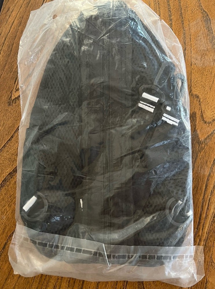 Black On Black Crossbody Backpack Multi Pocket Adjustable Straps