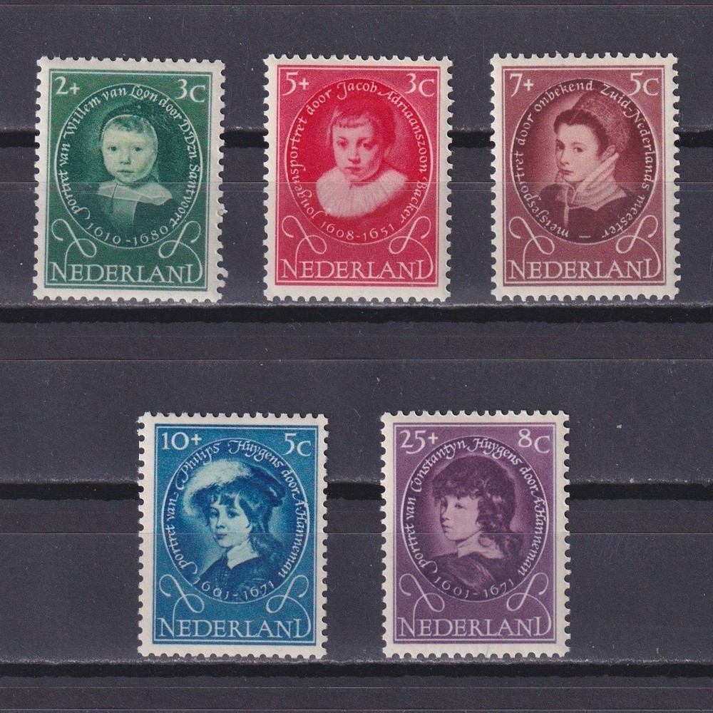 NETHERLANDS 1955, Sc #B286-B290, Child welfare, MH