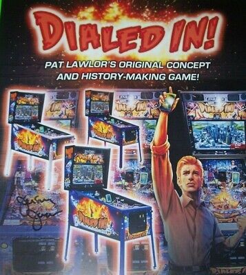 Jersey Jack Dialed In POSTER Original Pinball Machine Game Wall Artwork Signed