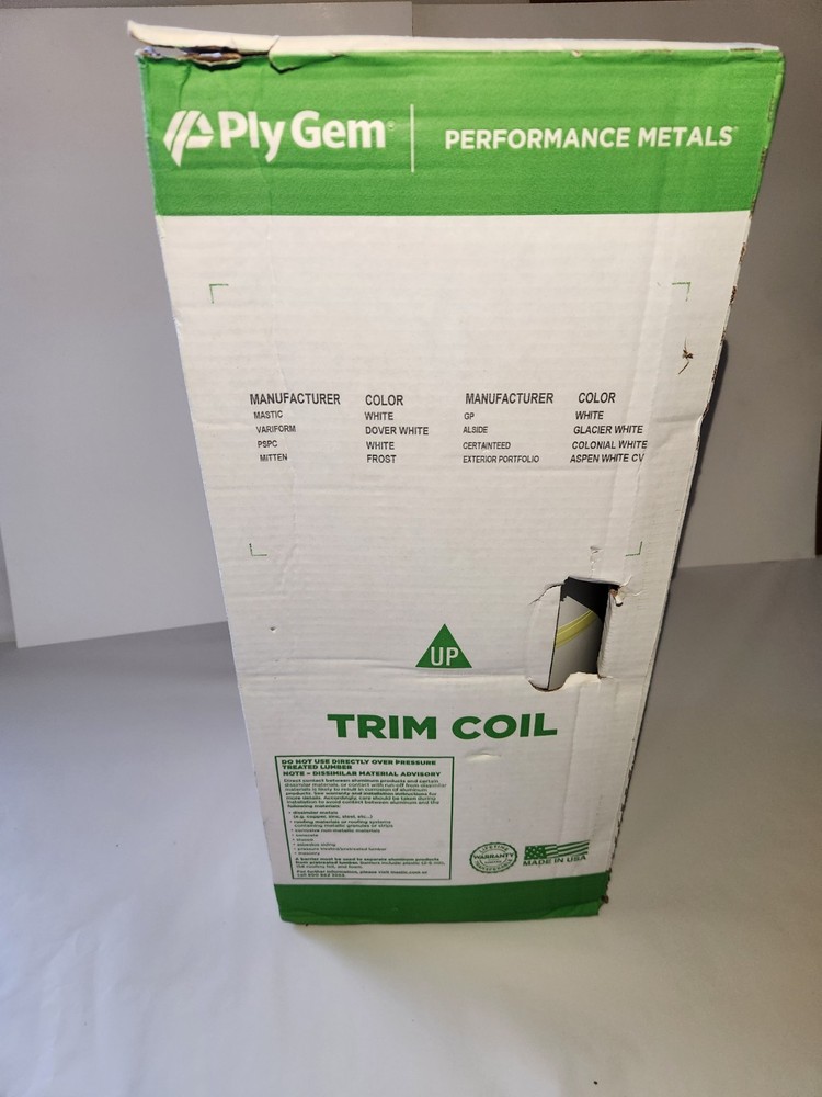 24 In. X 50Ft. White Aluminum Trim Coil