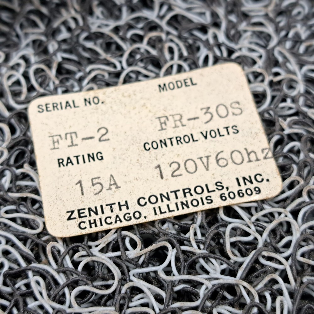 Zenith Controls FR-30S Timing Control 15 Amp 120V