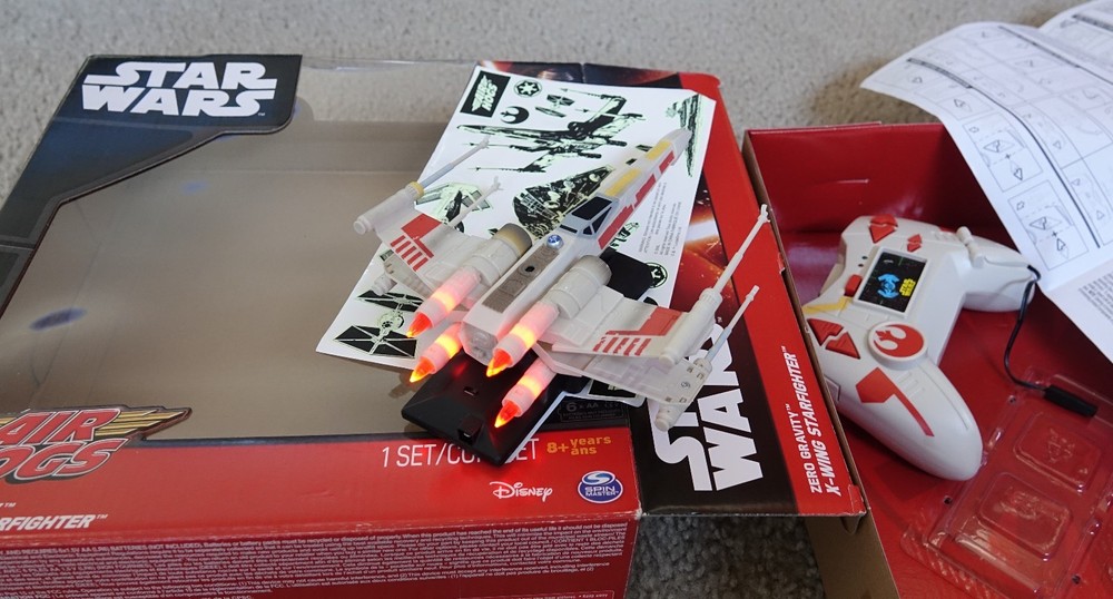 Air Hogs Star Wars Remote Control Zero Gravity X-Wing Starfighter - READ, AS IS