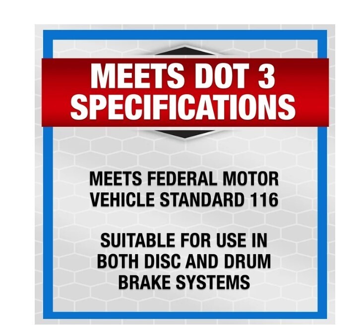 Super Tech DOT 3 Brake Fluid, 12 oz