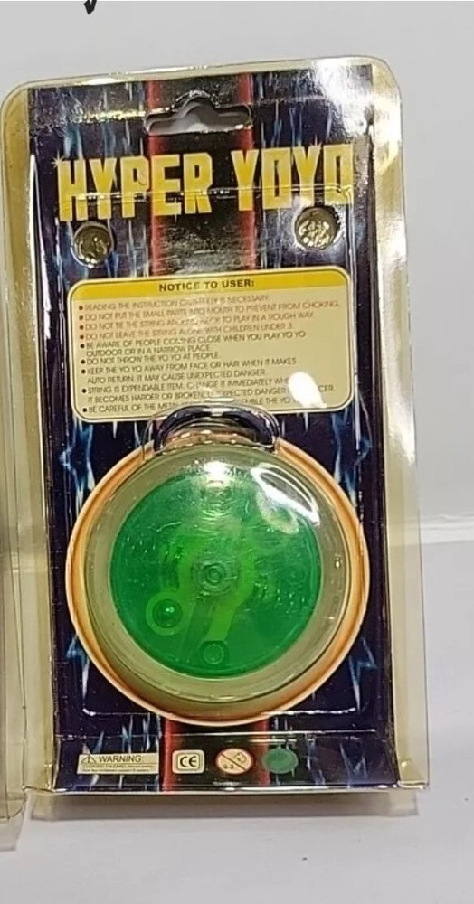 1998 Hyper Yoyo Spinner Auto Return System GREEN NEW