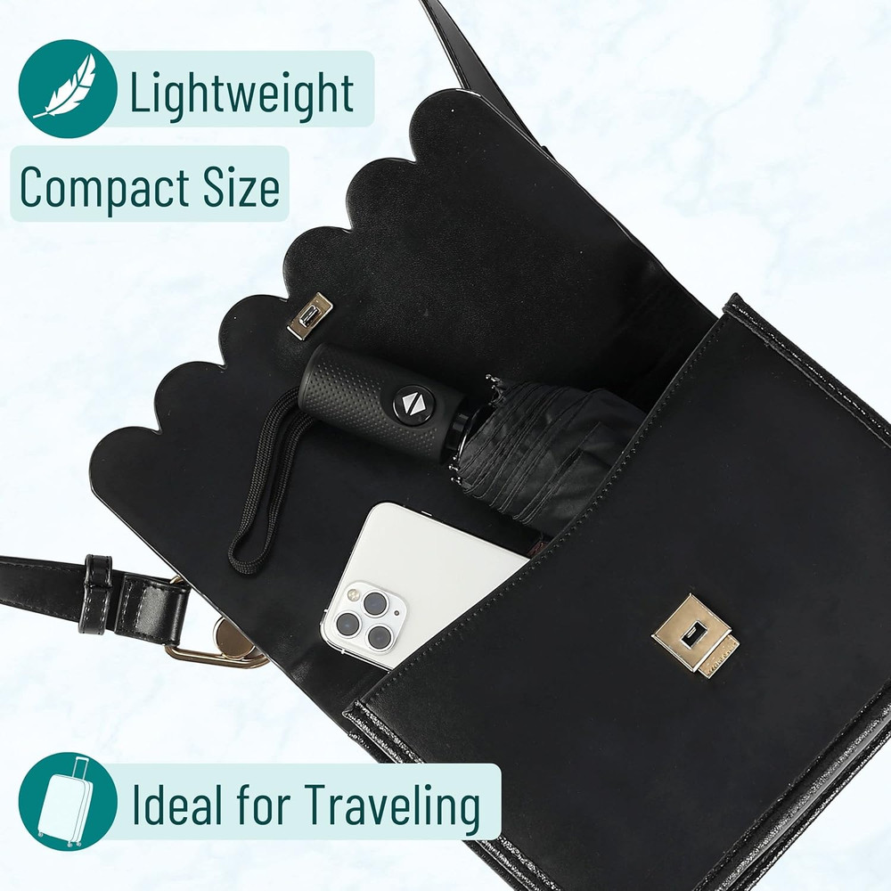 - Windproof Travel Umbrella Compact, Automatic Umbrellas for Rain, Umbrellas for