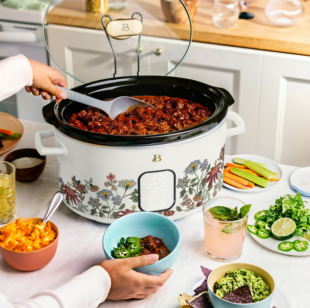Beautiful 6 Qt Programmable Slow Cooker by Drew Barrymore, Multiple Colors