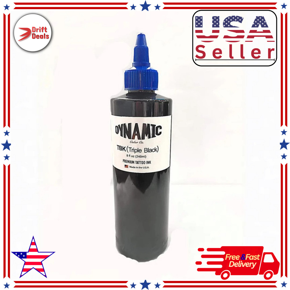 Dynamic Triple Black Tattoo Ink 8 oz