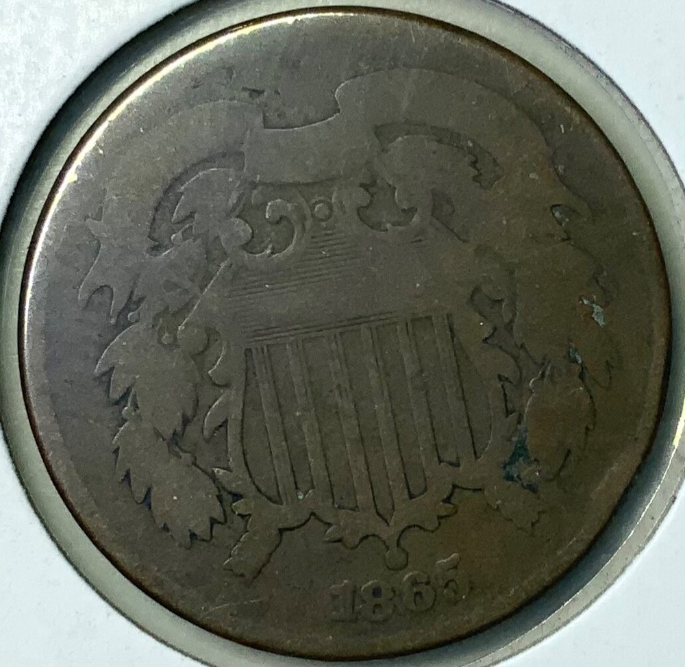 1865 United States Two Cent 2c