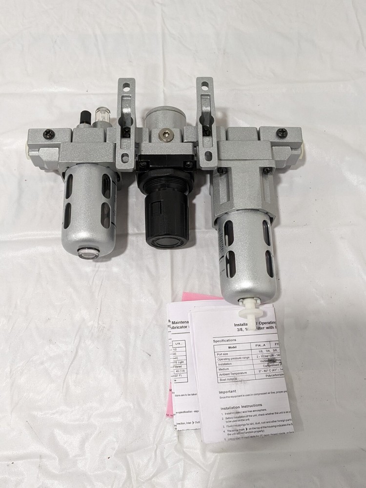 PRO-SOURCE 3 Pc. FRL Combination Unit: 1/4 NPT, Intermediate 1630002550PRO