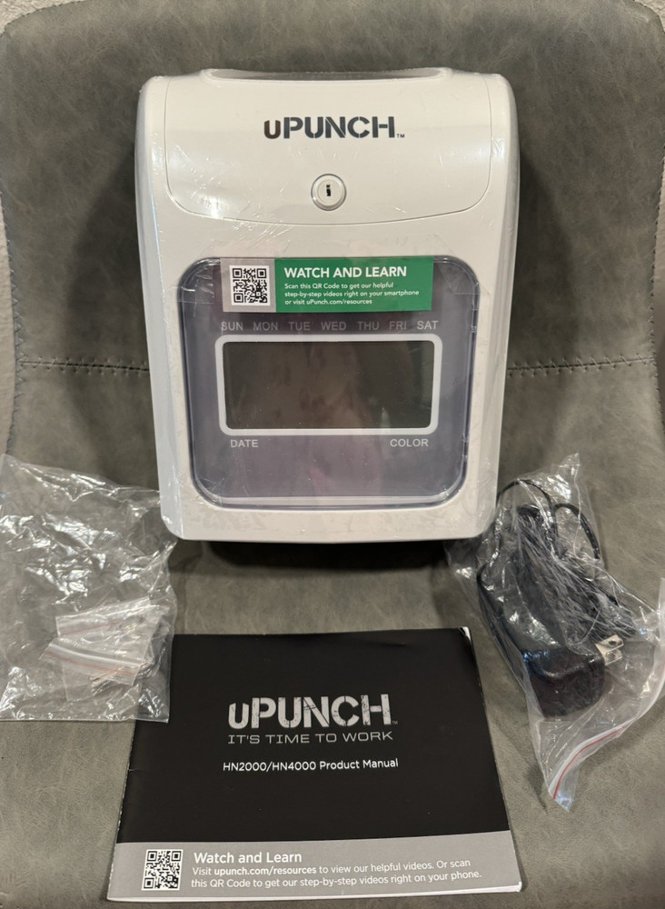 UPunch Electronic Time Clock w/Accessories HN4000